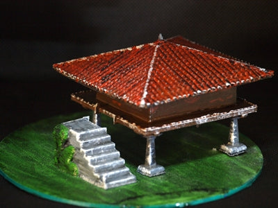 Hórreo Asturiano – Miniatura 3D pintada a mano - TRES D