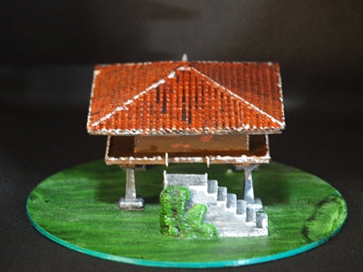 Hórreo Asturiano – Miniatura 3D pintada a mano - TRES D