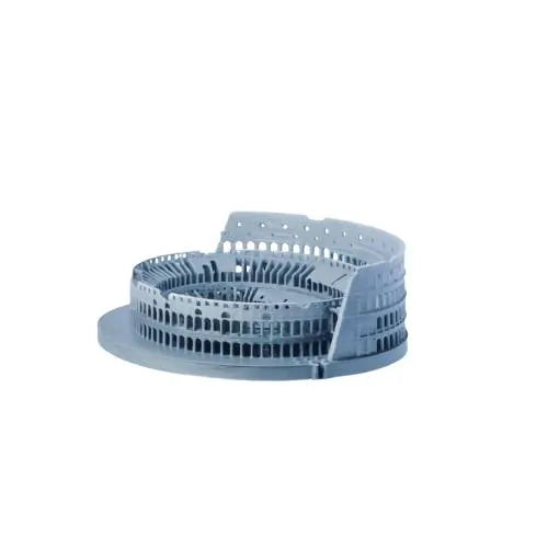 Coliseo Romano impreso en 3D, vista lateral izquierda, modelo arquitectónico detallado