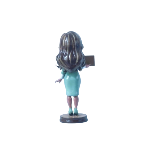 Vista trasera figura maestra vestido verde – impresión 3D personalizada TRES D Asturias

