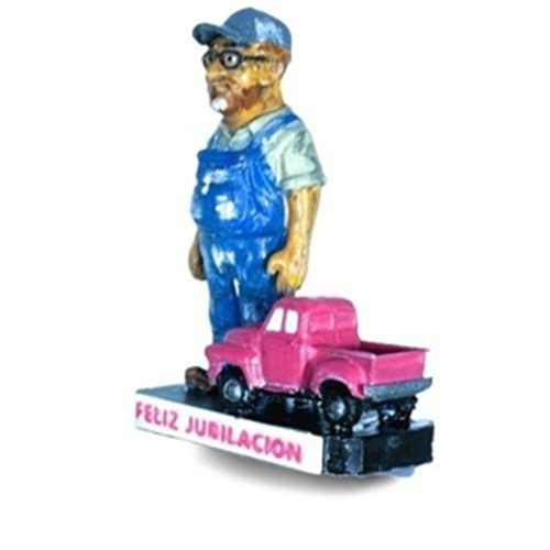 Figura trabajador con camioneta - impresa en Tres D desde Avilés