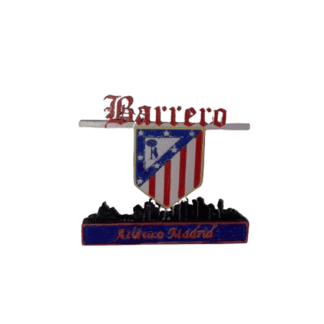 Trofeo 3D personalizado fútbol – con tu nombre y skyline – Aficionado rojiblanco - TRES D