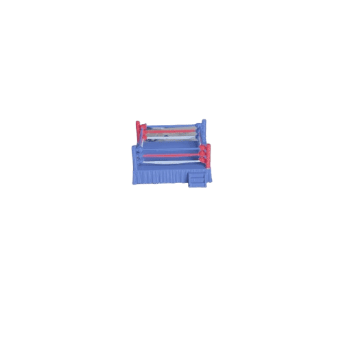 Mini ring de boxeo vista frontal lejana – accesorio para figura personalizada boxeador
