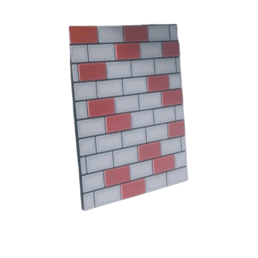 pared ladrillo miniatura vista lateral 3D – textura ladrillo para figuras personalizadas