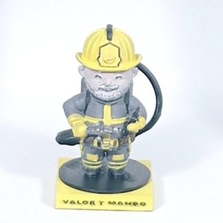 Figura 3D Bombero con Manguera - inscripción personalizada - perfecto para regalo _ en TRES D en Avilés