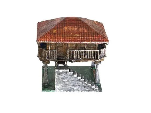 Hórreo Asturiano - Maqueta impresa en 3D pintada a mano - TRES D